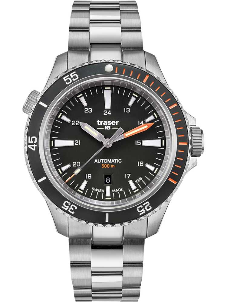 Traser 10321 Herreur P67 Armbåndsur Med Lænke - Traser Herreure  - 7630027704952