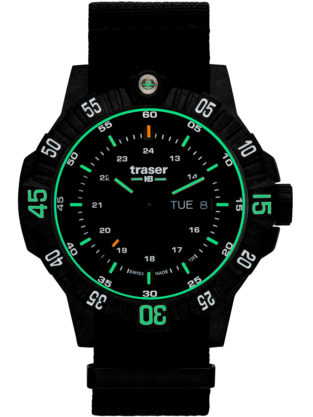 Sort Traser 110722 Herreur P99 Tactical Dykkerur - Traser Herreure  - 7630027705362