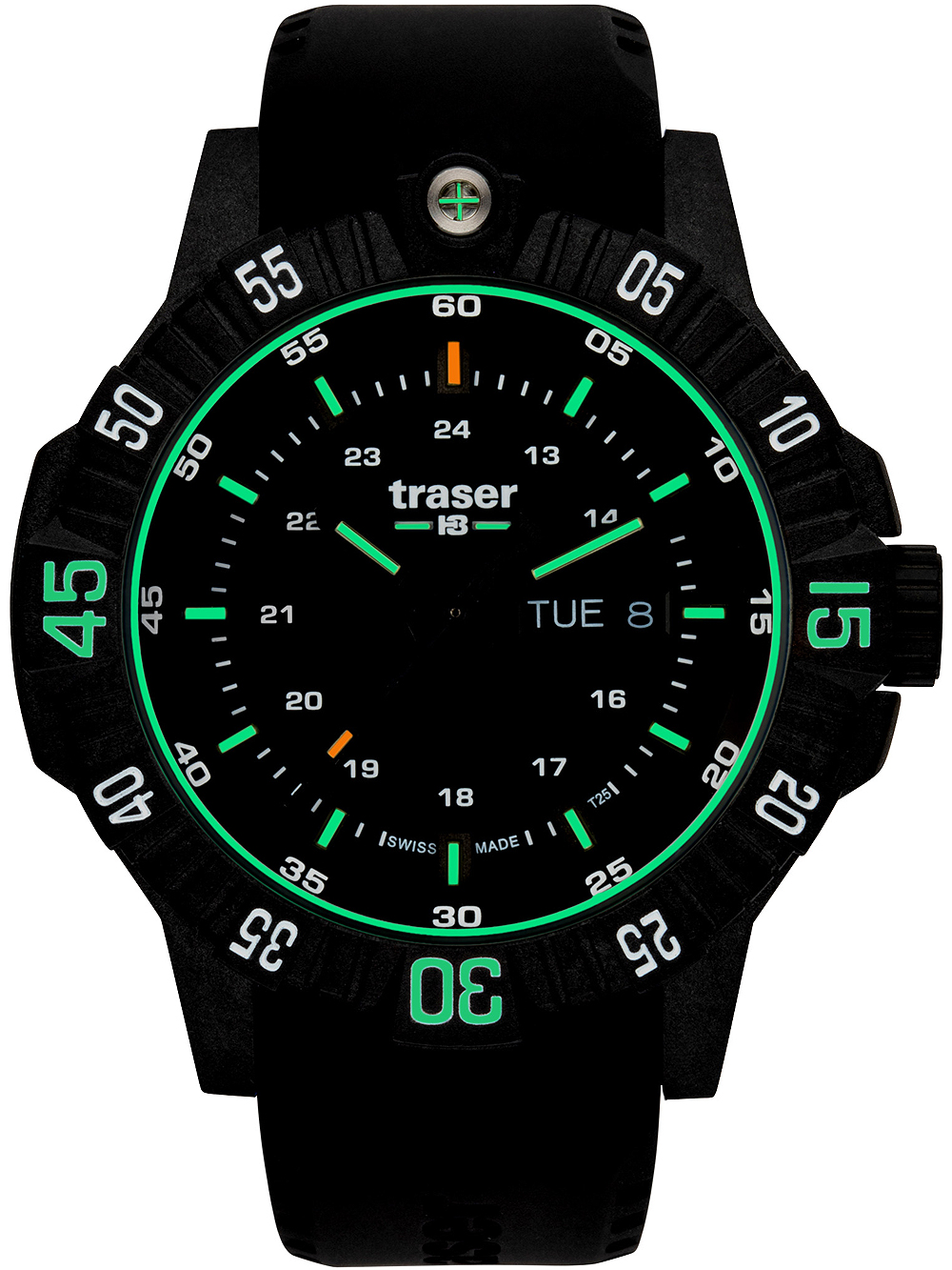 Sort Traser 110723 Herreur P99 Tactical Dykkerur Med Rem - Traser Herreure  - 7630027705379