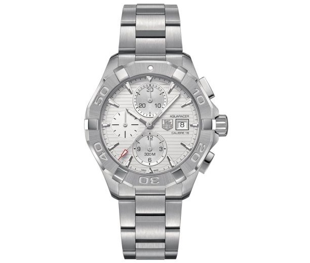 Hvid Tag Heuer Aquaracer Chronograph Automatic Calibre Steel Herreur - Tag Heuer Herreure  - 7612533118300