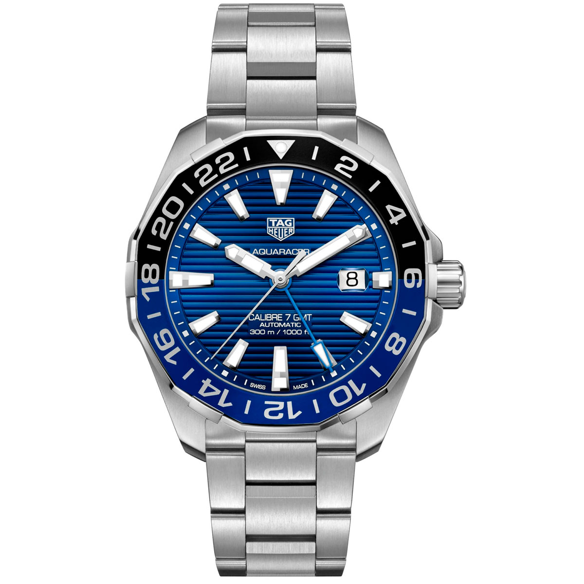 Blå Tag Heuer Aquaracer Blue Herreur - Tag Heuer Herreure  - 7612533155992