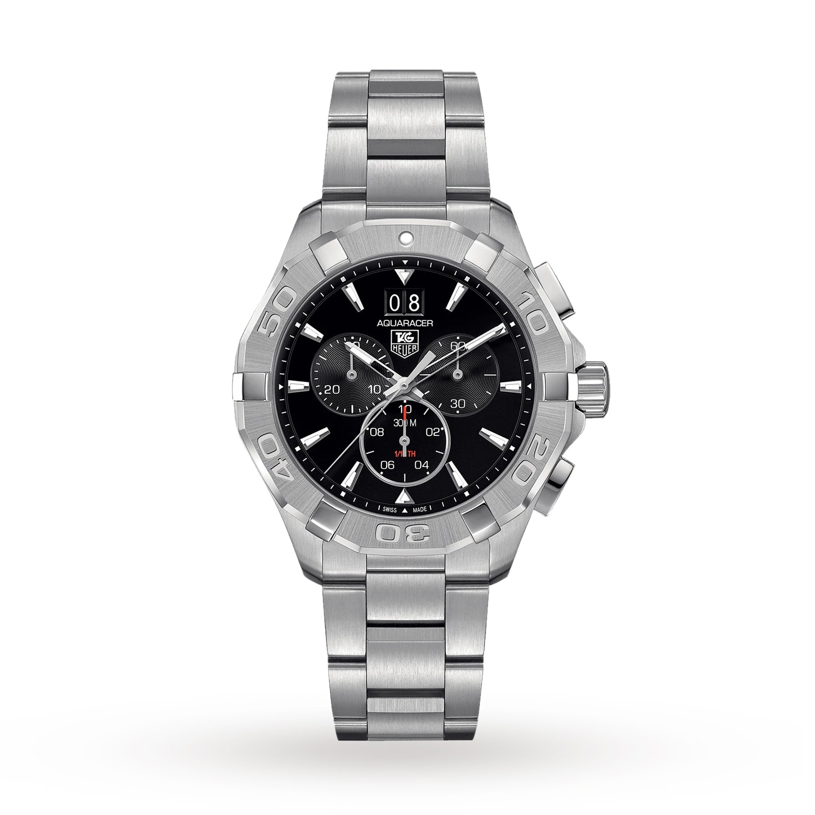 Sort Tag Heuer Aquaracer Chronograph Black Herreur - Tag Heuer Herreure  - 7603712791032