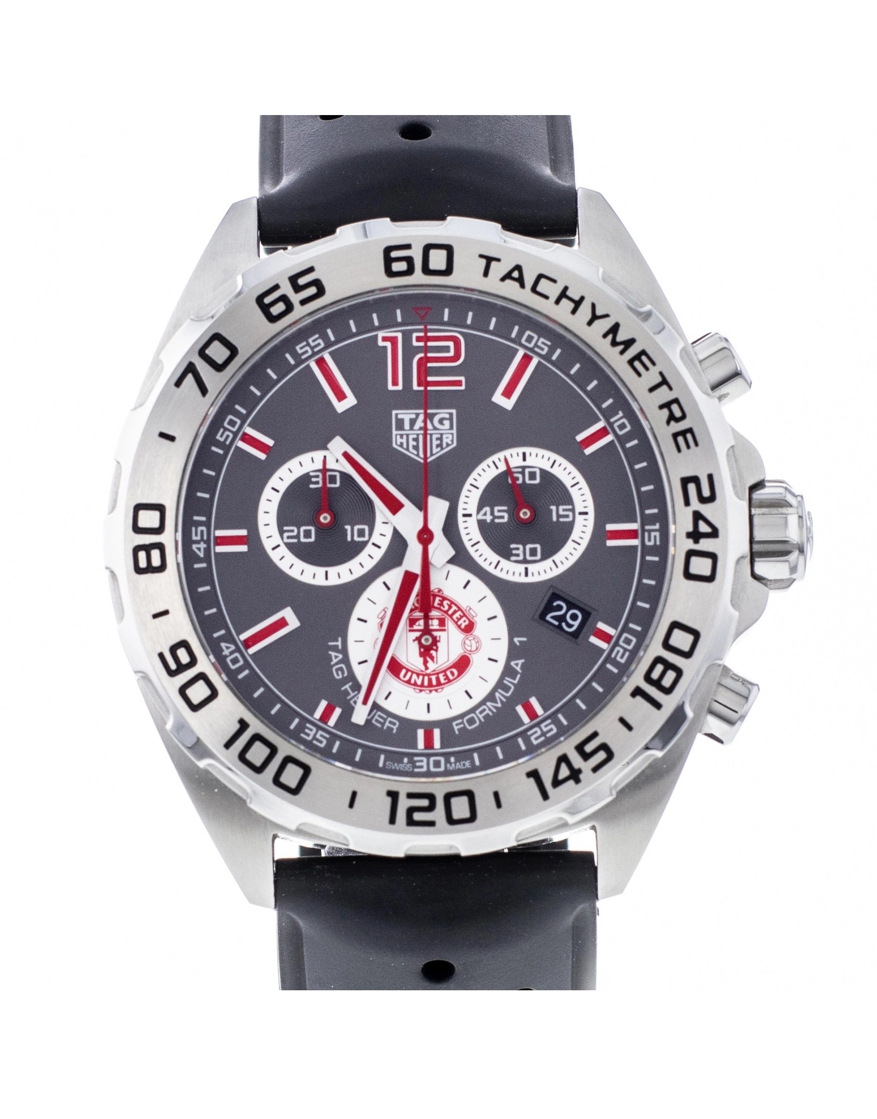 Sort Tag Heuer Formula Manchester United Herreur - Tag Heuer Herreure  - 7612533120341