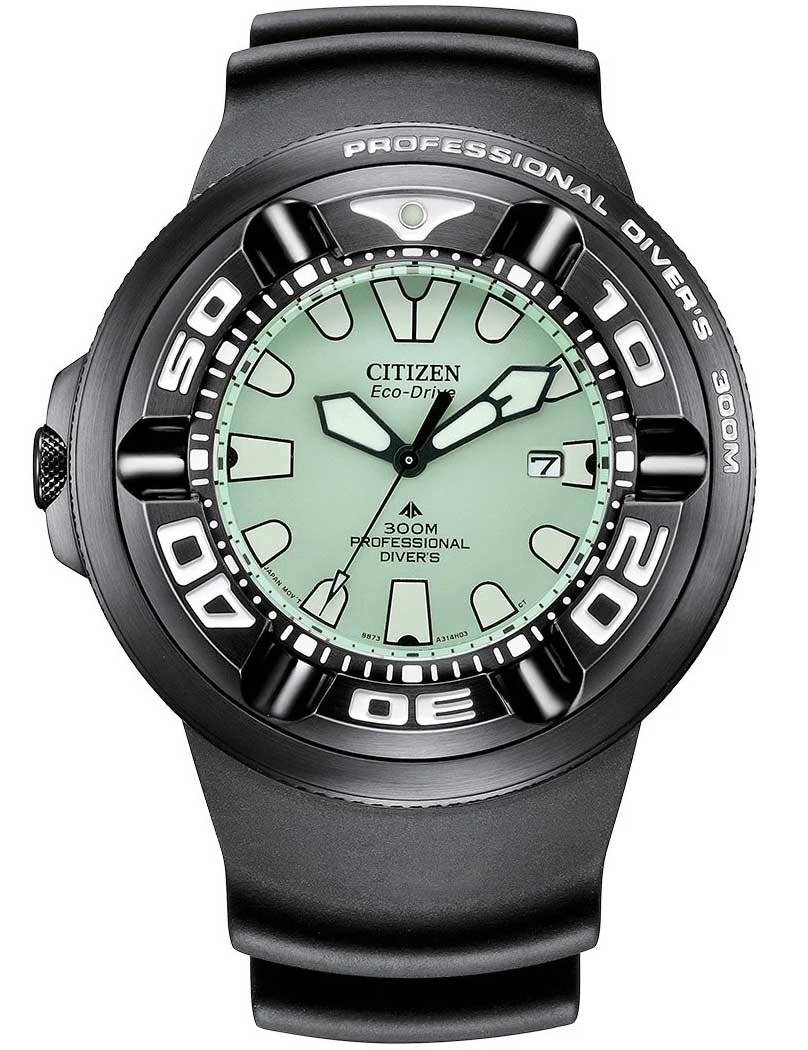 Citizen Bj8055 04x Herreur Eco Drive Professional Diver - Citizen Herreure  - 4974374340405