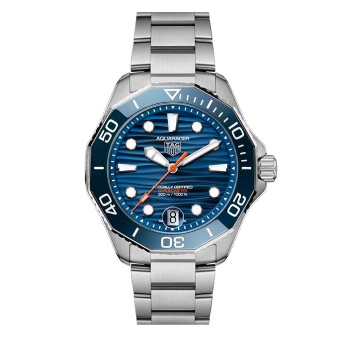 Blå Tag Heuer Aquaracer Professional 300 Date Blue Herreur - Tag Heuer Herreure  - 7612533172425