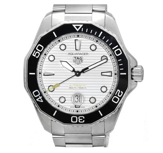 Sølv Tag Heuer Aquaracer Professional 300 Date Silver Herreur - Tag Heuer Herreure  - 7612533160705