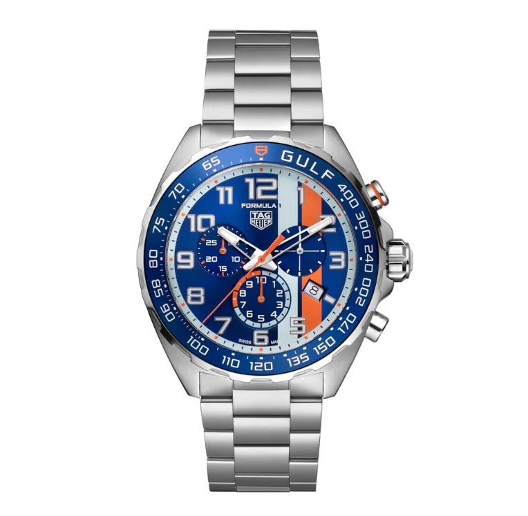 Blå Tag Heuer Formula Gulf Special Edition Herreur - Tag Heuer Herreure  - 7612533170063
