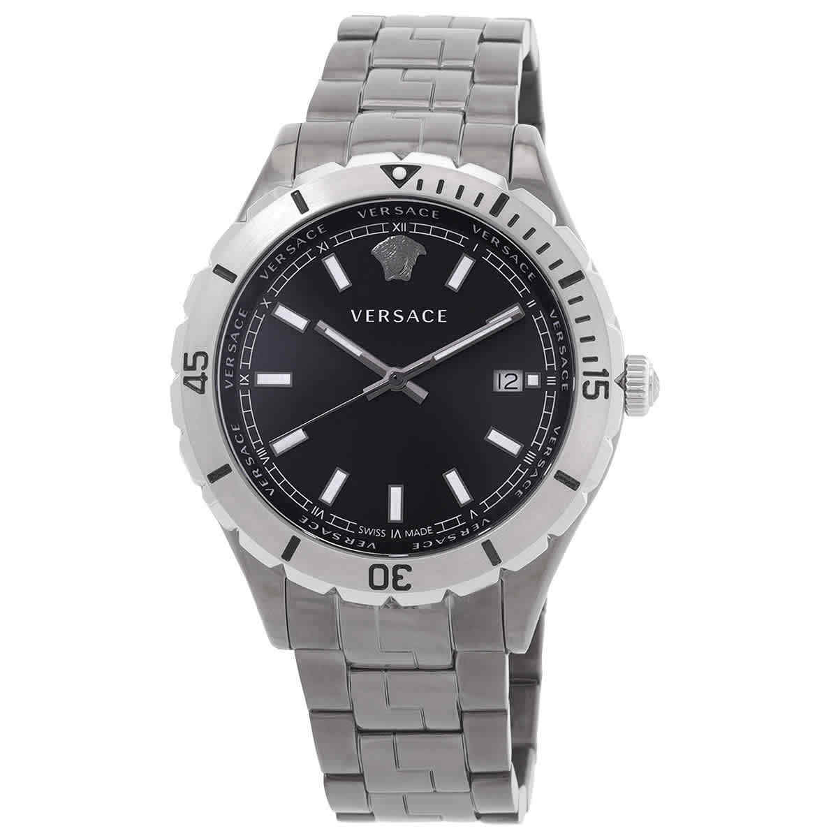 Sort Versace Hellenyium Black Silver Herreur Ve3a00620 - Versace Herreure  - 7630030577291