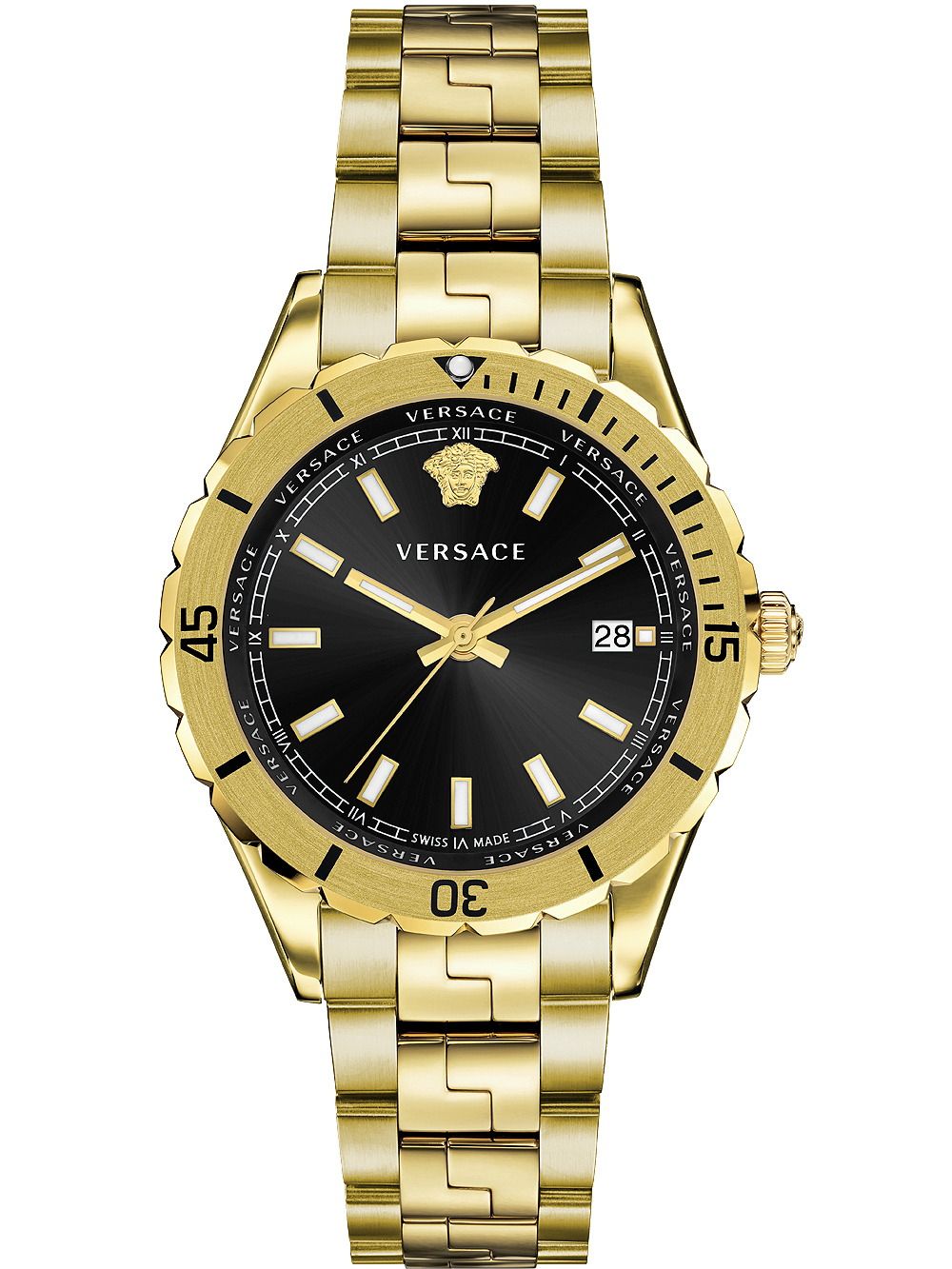 Sort Versace Hellenyium Gold Herreur Vevd00619 - Versace Herreure  - 7630030577338