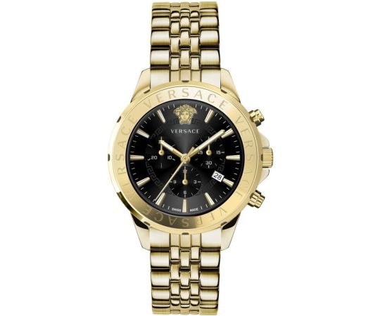 Sort Versace Signature Gold Herreur Vev602123 - Versace Herreure  - 7630615146454