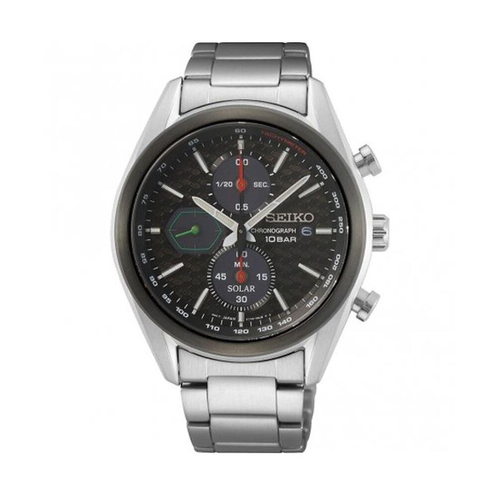 Sort Herreur Seiko Ssc803p1 Sølvfarvet - Seiko Herreure  - 8434103455757