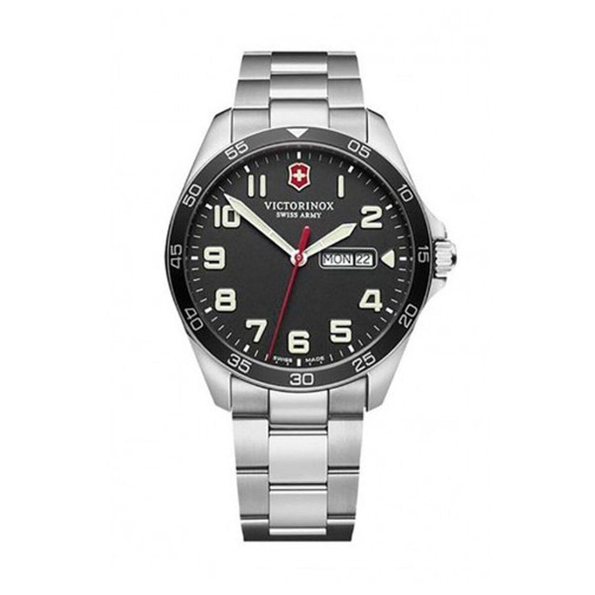 Sort Herreur Victorinox V241849 Sølvfarvet - Victorinox Herreure  - 8431242957616