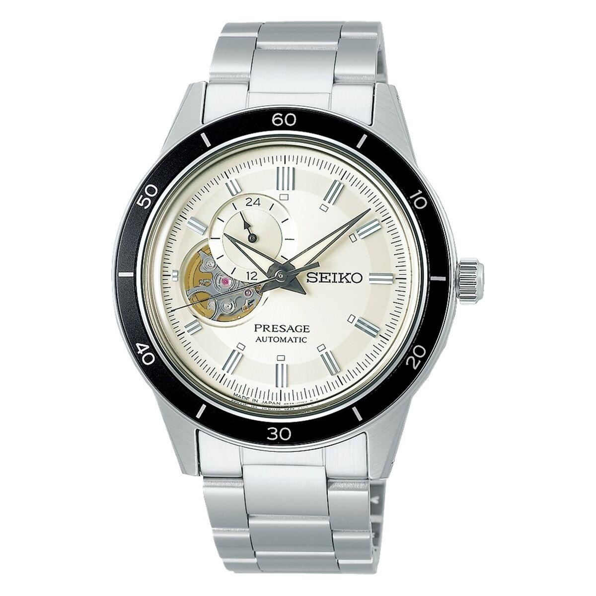 Herreur Seiko Automatic Skeleton Sølvfarvet - Seiko Herreure  - 8434103459533
