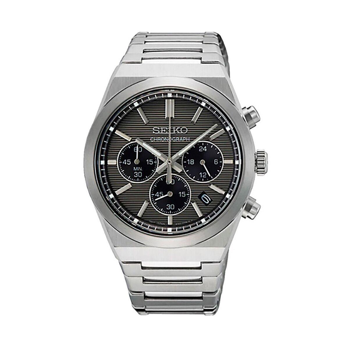 Herreur Seiko Ssb455p1 Grå Sølvfarvet - Herreure  - 4954628253460
